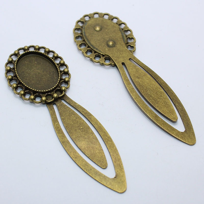 BookMark Kim Loại Màu Đồng Vintgae/ Phôi Bookmark Thêu Tay Handmade