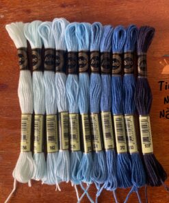 Set Chỉ Thêu Airo Tone Xanh Dương