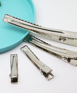 Set 10 Chiếc Kẹp Cá Sấu Vuông Có Răng Cưa 4,5-5cm Dùng Kẹp Tóc Thêu Tay/ Móc len