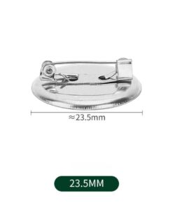 Set 10 Phôi Pin Cài Áo Đế Tròn