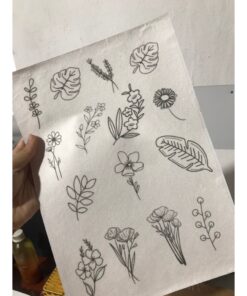 Mẫu Hoa In Giấy Tan- Mẫu Thêu In Giấy Tan Trong Nước