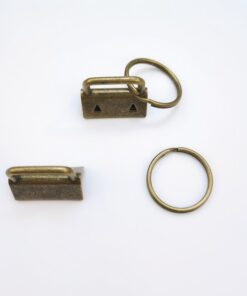 Set 5 Móc Khóa Gắn Đầu Dây Vải- Phôi Móc Khoa Thêu Tay - Phôi Móc Khóa Đeo Tay