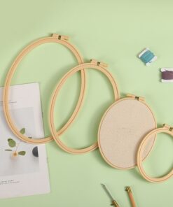 Khung Thêu Nhựa Elip- Khung Thêu Tranh - Khung Thêu Cầm Tay - Khung Thêu