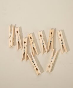 Set 10 Kẹp Gỗ Mộc Trang Trí Decor Handmade, Cuốn Chỉ Thêu