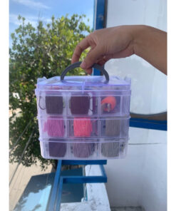 Hộp Đựng Chỉ Thêu 3 Tầng/ Hộp Bảo Quản Chỉ Thêu