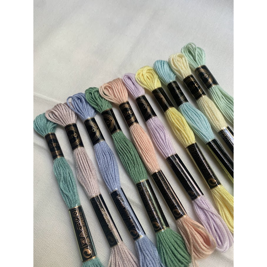 Set Chỉ Thêu Pastel 1 / Chỉ Thêu Tay/ Chỉ Thêu Airo