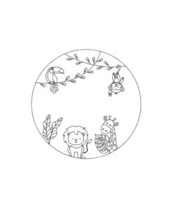 Mẫu in Khung Thêu Cho bé / Mẫu IN Giấy A4 / Mẫu Thêu in sẵn/ Mẫu thêu cho bé