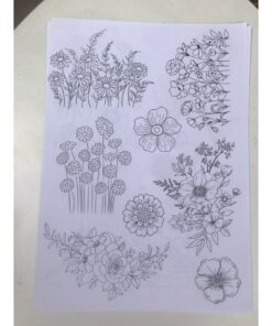 Mếch Giấy In Mẫu Thêu Tan Trong Nước Loại Bóc Dán A4 -A5