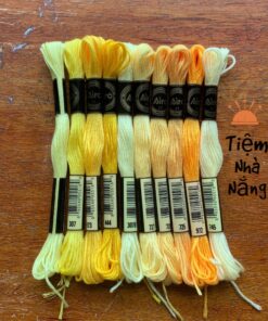 Set Chỉ Thêu Airo Tone Vàng Cam