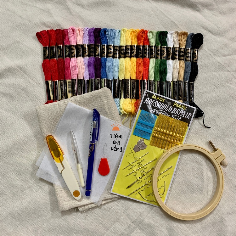 Set Tập Thêu Basic Cho Người Mới Bắt Đầu